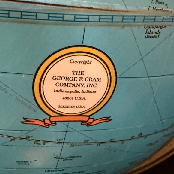 Cram's World Globe - Picture 4 of 4